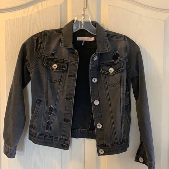 Ci Sono Other - 4/$25 Ci Sono kids black distressed denim jacket